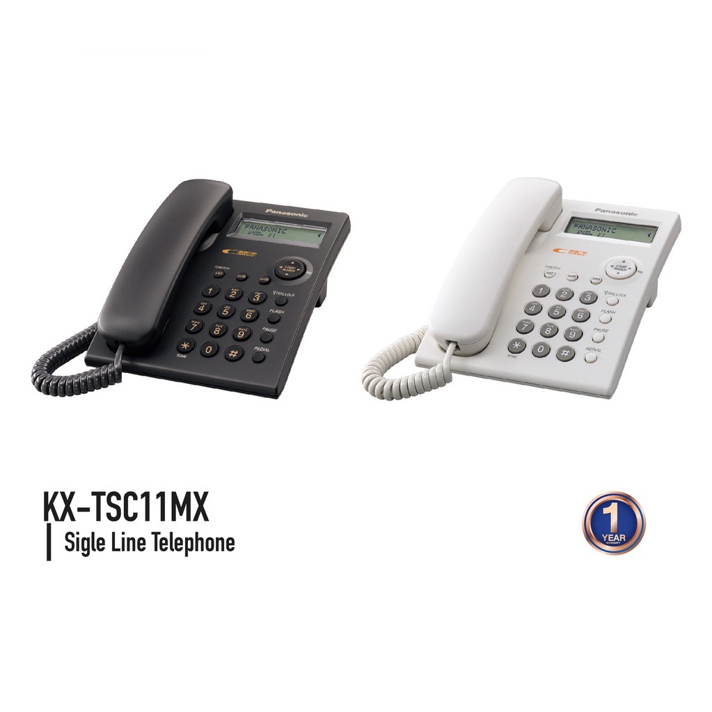 โทรศัพท์ตั้งโต๊ะ PANASONIC KX-TSC11MX (ของแท้) รับประกันศูนย์ PANASONIC 1ปี KX-TSC11