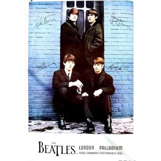 โปสเตอร์วงดนตรี วินเทจ The Beatles