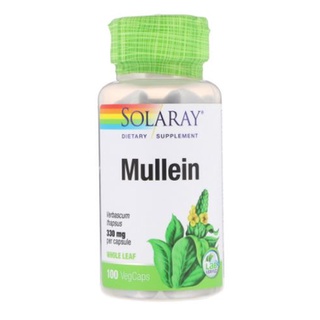 Solaray, Mullein, 330 mg [ 100 VegCaps ] Natures Answer, Mullein Leaf