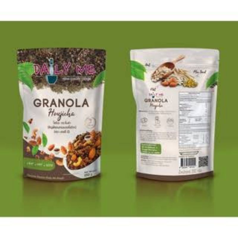 Daily me Houjicha granola เดลี่มี กราโนล่า รสโฮจิฉะ