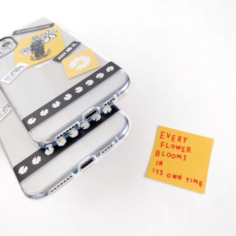 IPhone 11 pro Max X XS XR XSMAX 6 6s 7 8 Plus Fashion Daisy flowers TPU ...