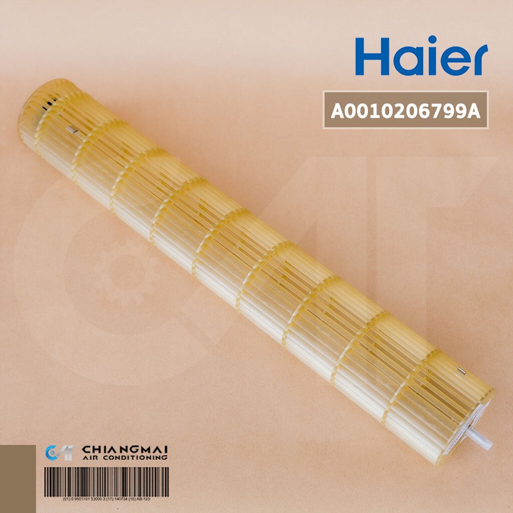 A0010206799A ใบพัดลมคอยล์เย็น Haier ใบพัดลมโพรงกระรอก โบเวอร์แอร์ รุ่น HSU-10CTC03TF, HSU-13CTR03TF