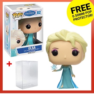 Funko Pop Disney: Frozen - Elsa 82 ฟิกเกอร์ราชินีน้ําแข็ง พร้อมตัวป้องกัน