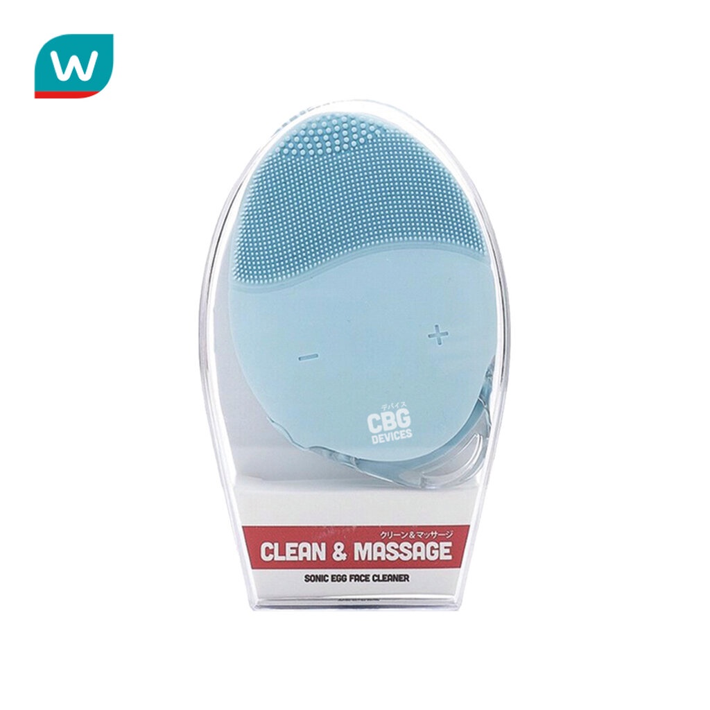 CBG Devices ซีบีจี ดีไวซ์ โซนิค เอ๊ก เครื่องล้างหน้าระบบสั่น ปรับได้ 15ระดับ #สีฟ้า 1ชิ้น