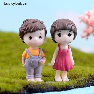 ((Luckybabys)) บ้านตุ๊กตาคู่รักจิ๋ว Diy สําหรับตกแต่งบ้านตุ๊กตา สวน 1