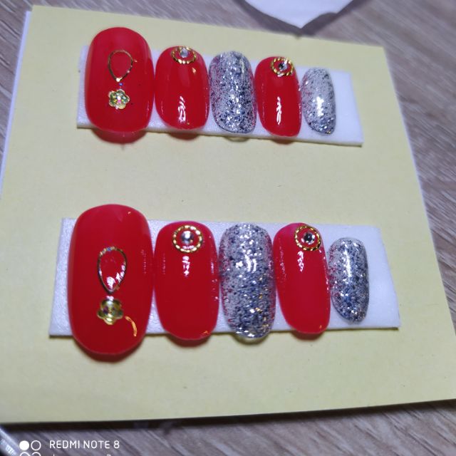 ➡️N96🦄เล็บปลอมสำเร็จรูป💅งานเจลแท้💯แถมฟรี กาว+ตะไบ