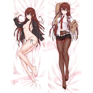 Steins; GATE Kurisu Makise Dakimakura ปลอกหมอนอิงโซฟา แบบนิ่ม ลายอนิเมะ ขนาด 50x150 ซม. สําหรับตกแต่งบ้าน DK1157