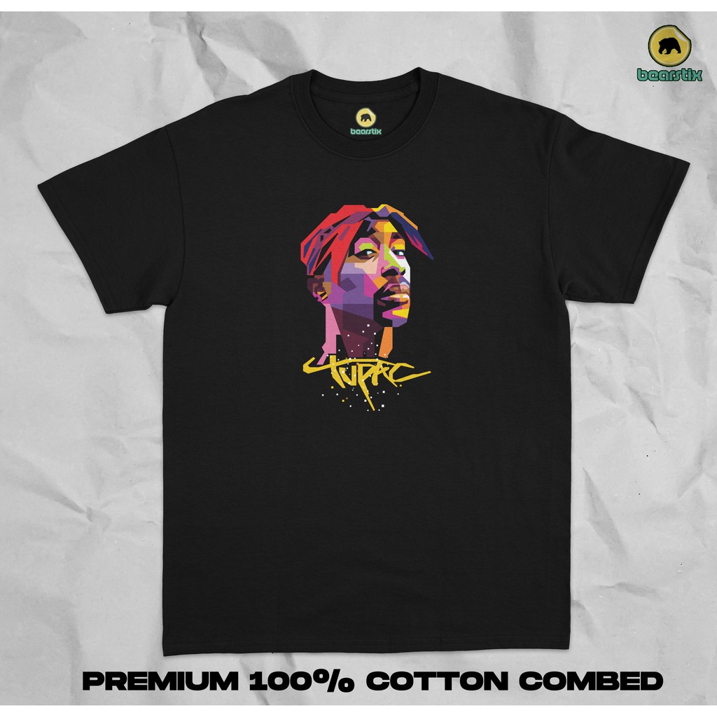 T-SHIRT TUPAC - STREETWEAR T-SHIRT - DISTRO CLOTHES - เสื้อยืด UNISEX - RAPPER CLOTHES
