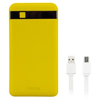 Getzhop Proda Power Bank แบตสำรอง ชาร์จได้ 2 Port ขนาด 12000mAh รุ่น PPP-9 (Yellow)