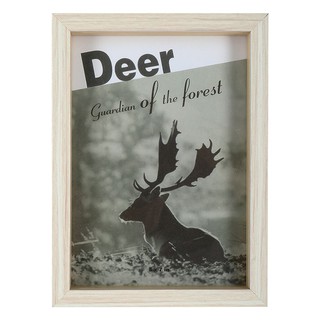 Picture frame FRAME WOOD MOOSE 5X7 INCHES GRAY HLS Home decoration Home &amp; Furniture กรอบรูป กรอบรูป HOME LIVING STYLE MO