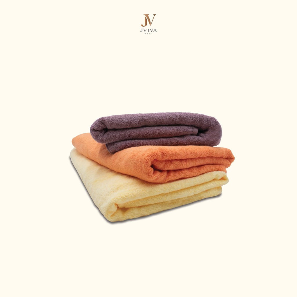 กำลังส่งความเร็ว Jviva - ผ้าขนหนูใยไผ่100% (Natural Bamboo Towel) เช็ดผม (15x30 นิ้ว)