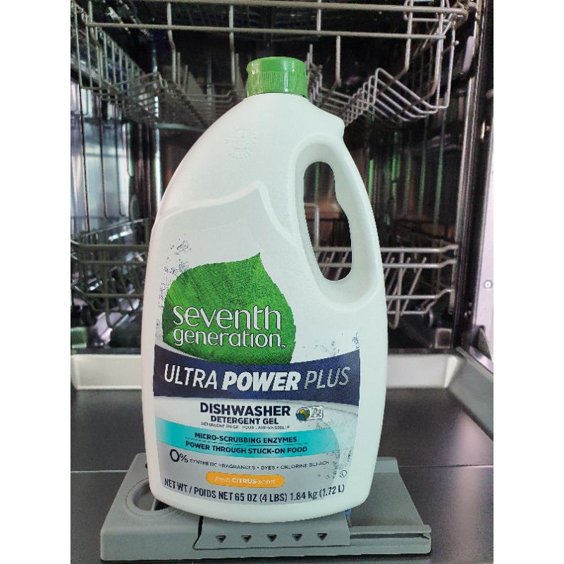 Seventh Generation น้ำยาสำหรับเครื่องล้างจาน Ultra Power Plus Dishwasher Detergent Gel 65 oz