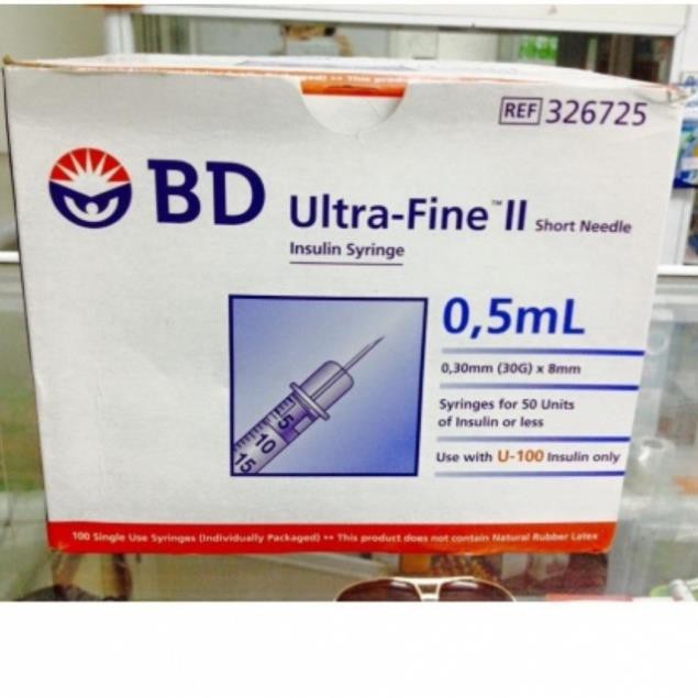 Insulene BD เข็มฉีดยาเบาหวาน 1cc x 30G กล่อง 100 ชิ้น made in USA