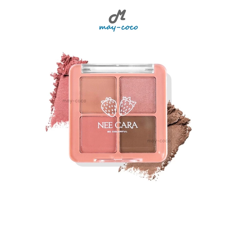 ถูก/แท้/มีไลฟ์ (มีสีใหม่) พาเลทท์ Nee Cara Mini Fruit อายแชโดว์ มินิฟรุต พาเลท ทาตา ชิมเมอร์ ตาวิ้ง อายแชโดว์เกาหลี