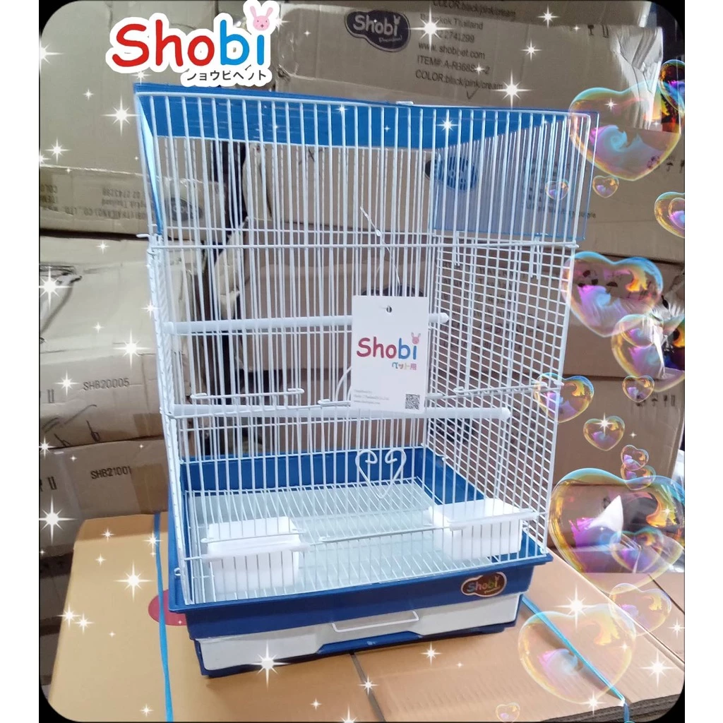 Shobi-SC1616-1 กรงนก กรงนกแก้ว กรงนกเล็ก ซี่กรงห่าง 1ซม. thumbnail 6