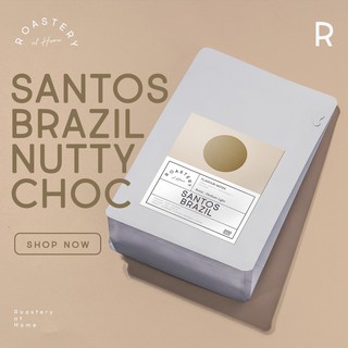 Roastery At Home - เมล็ดกาแฟคั่วกลาง  Brazil Santos