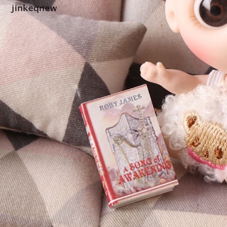 Jkth โมเดลโน๊ตบุ๊คจําลอง ภาษาอังกฤษ ขนาดมินิ สําหรับตกแต่งบ้านตุ๊กตา 1:12 JKK