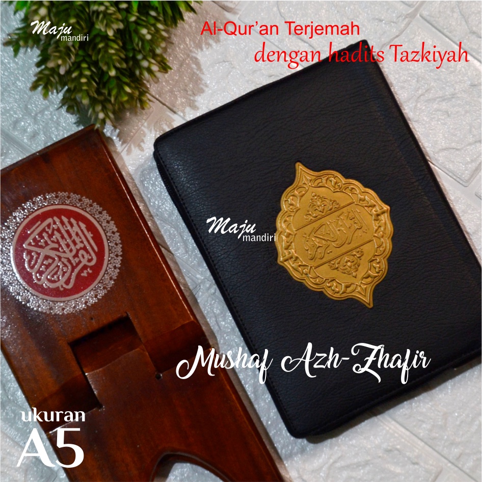Al Quran dan Terjemah Mushaf Azh-zhafir Ukuran Buku Tulis A5 dengan doa hadits tazkiyah doa dzikir p