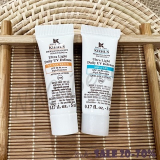 ของแท้้100%_Kiehls Ultra Light Daily Uv Defense Aqua Gel SPF 50 PA++++ ขนาด 5ml/ Daily UV Defense SPF 50 PA++++ ขนาด 5m