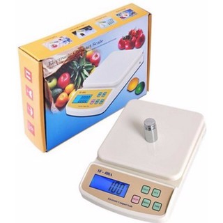 เครื่องชั่งน้ำหนักพกพา ระบบดิจิตอล SF-400A White (เกรด A)  ชั่งได้สูงสุด 10kg