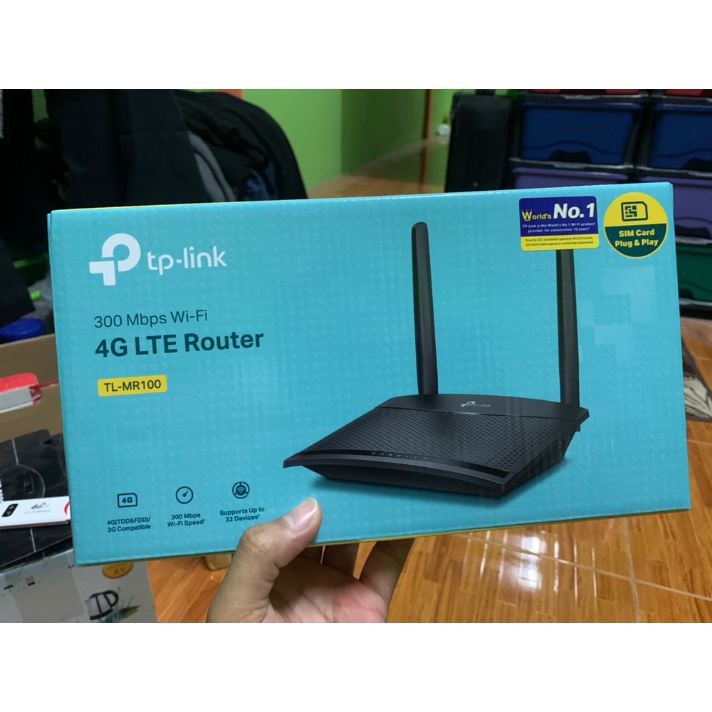 ส่งจากไทย TP-LINK TL-MR100 300 Mbps Router แบบใส่ซิม รองรับ 4G ทุกเครือข่าย Wireless N 4G LTE Router