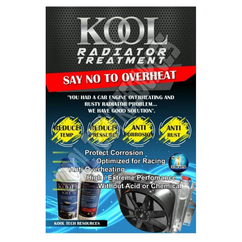 KOOL KRT ทรีทเมนท์หม้อน้ํา "Sport Coolant"