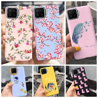 เคสโทรศัพท์ Tpu แบบนิ่มลายดอกไม้มีสีสันสําหรับ Oppo A73 A93 2020 F17 Pro Reno4 Lite Oppoa73 Cph2099