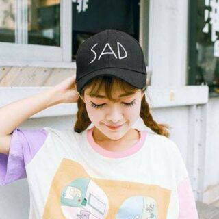 👒หมวกปักSAD ส่งฟรี 👒