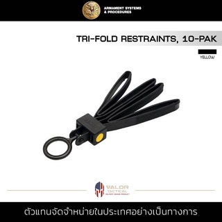 ASP - Tri-Fold Duty Restraints 10-pak(Black) w/Tri-Ring(10)