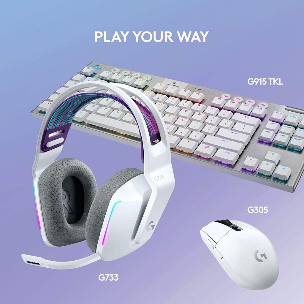 logitech g733 lightspeed wireless gaming headset with suspension headband