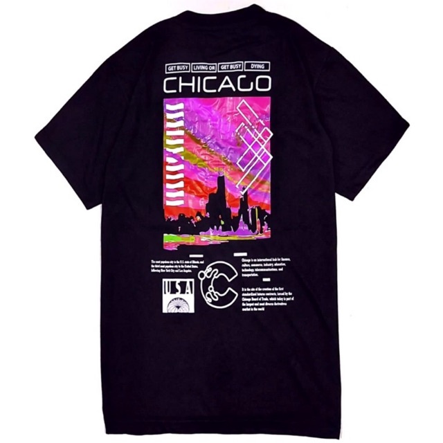 เสื้อยืดผู้ชาย/CHICAGO/เสื้อยืด