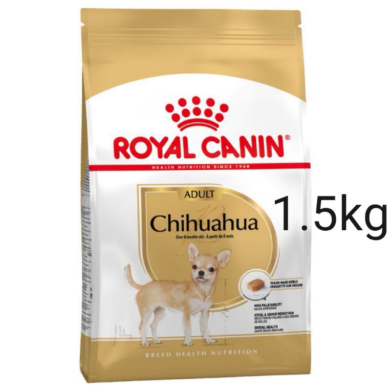 royalcanin chihuahua adult 1.5 kg ลดราคา​ หมดอายุ22/03/2024หมาโต ชิวาว่า10เดือนขึ้นไป