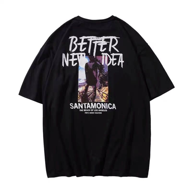 เสื้อยืดแขนสั้นผู้ชาย พิมพ์ลายเท่ๆใส่สบาย มี 2 สี ขาว/ดำ - รูปที่ 7