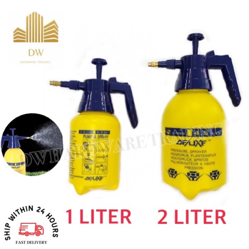 DELUXE 1Liter & 2Liter Pressure Sprayer ปั๊มน้ํามืออเนกประสงค์ปั๊มสเปรย์/ปั๊มแรงดันและสเปรย์