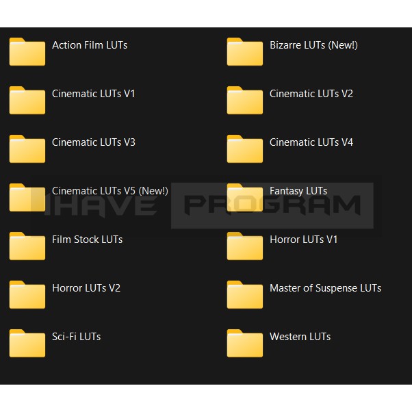 แฟลชไดร์ฟพร้อมปลั๊กอิน LUTs COMPLETE BUNDLE ชุดคุมโทนปรับแต่งเฉดสีครบชุด