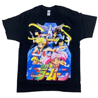 ผ้าฝ้าย 100%BOOTLEG MANIA SAILORMOON 90S TEES-3XL