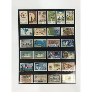 เมาท์แสตมป์เนื้อเซลลูลอย์สีดำเป็นแพ็ค ( มี 7 แบบ 1-7 ช่อง ทั้งแพ็คมีแบบเดียว แพ็คละ 10 แผ่น )
