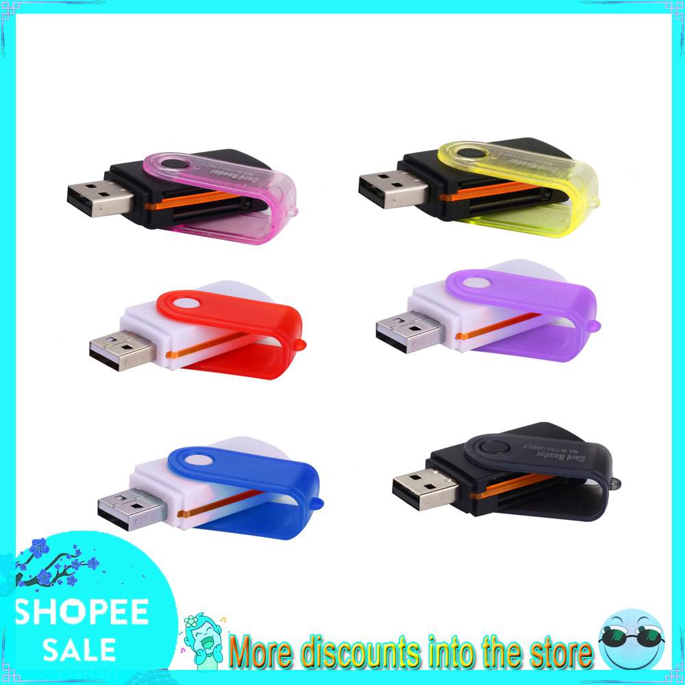 HOT SALE Micro SD / TF M 2 MMC SDHC USB 2.0 All in 1 Multi Memory Card Reader