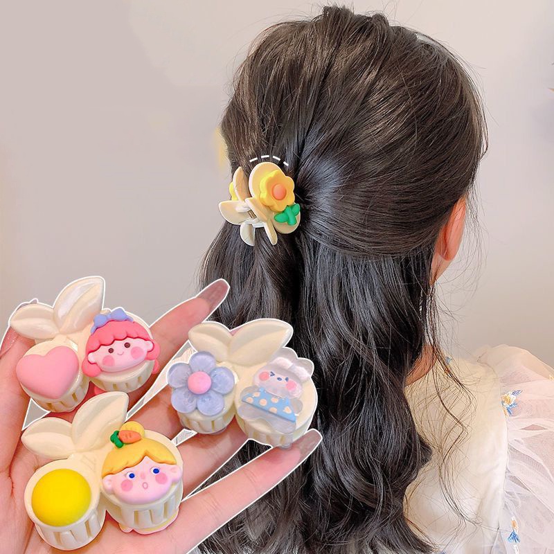 กิ๊บติดผม ลายการ์ตูนกระต่าย เชอร์รี่ ฉลาม สไตล์เกาหลี สําหรับผู้หญิง