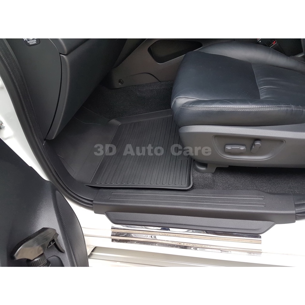 ตรงรุ่น Mitsubishi New Pajero 2015-2024 ผ้ายางปูพื้น ยกขอบ  (5ชิ้นแถว1-2) พรมยางปูพื้นยกขอบเข้ารูป - รูปที่ 4