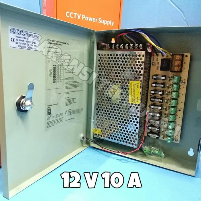 แผงพาวเวอร์ซัพพลายกล้องวงจรปิด 12v 10A