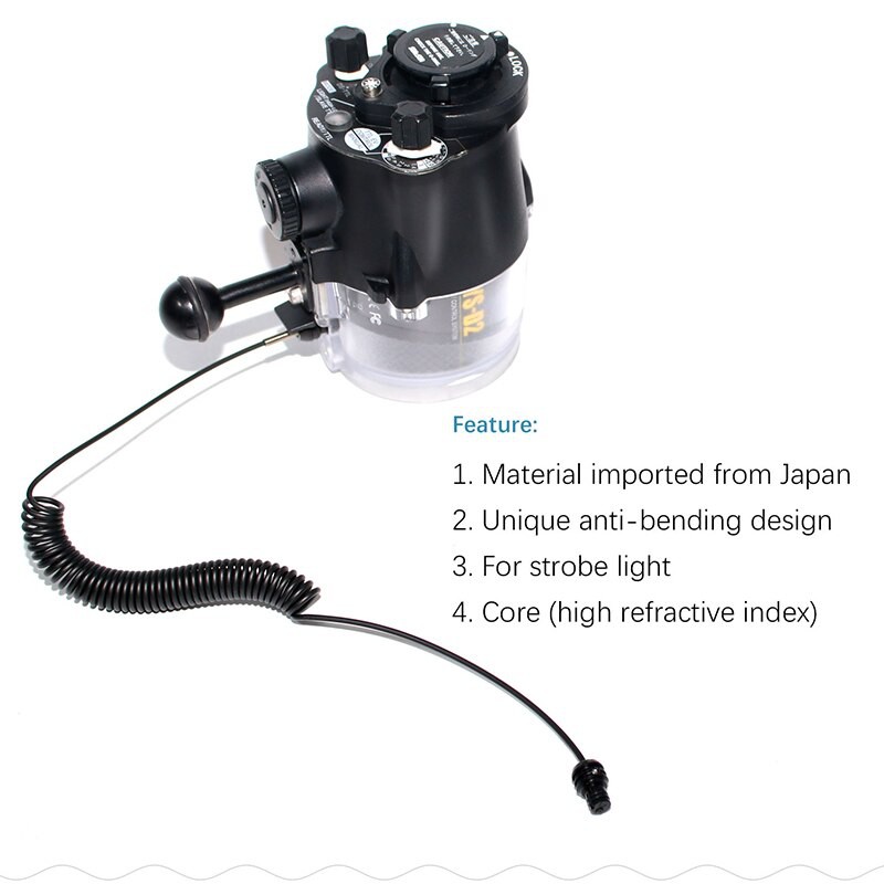 สายไฟเบอร์ออปติก NiteScuba สําหรับ sea & sea YS D2 Inon S-2000 Z330 Z240 ไฟฉายแฟลช