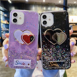 เคสโทรศัพท์ Realme 8 5G Realme C21 C25 C17 C12 C11 2021 Narzo 20 Pro 30A Casing Ins Solid Glitter Star Love Pattern Soft Case Cover Realme8