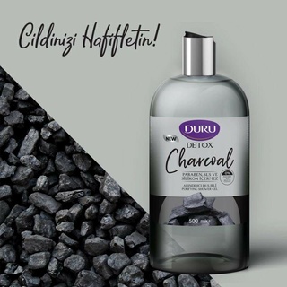 เจลอาบน้ำดูรู ดีทอกซ์ เจลอาบน้ำอ่อนโยนต่อผิว-นำเข้าจากตุรกี DURU DETOX SHOWER GEL CHARCOAL(PURIFYING SHOWER GEL)