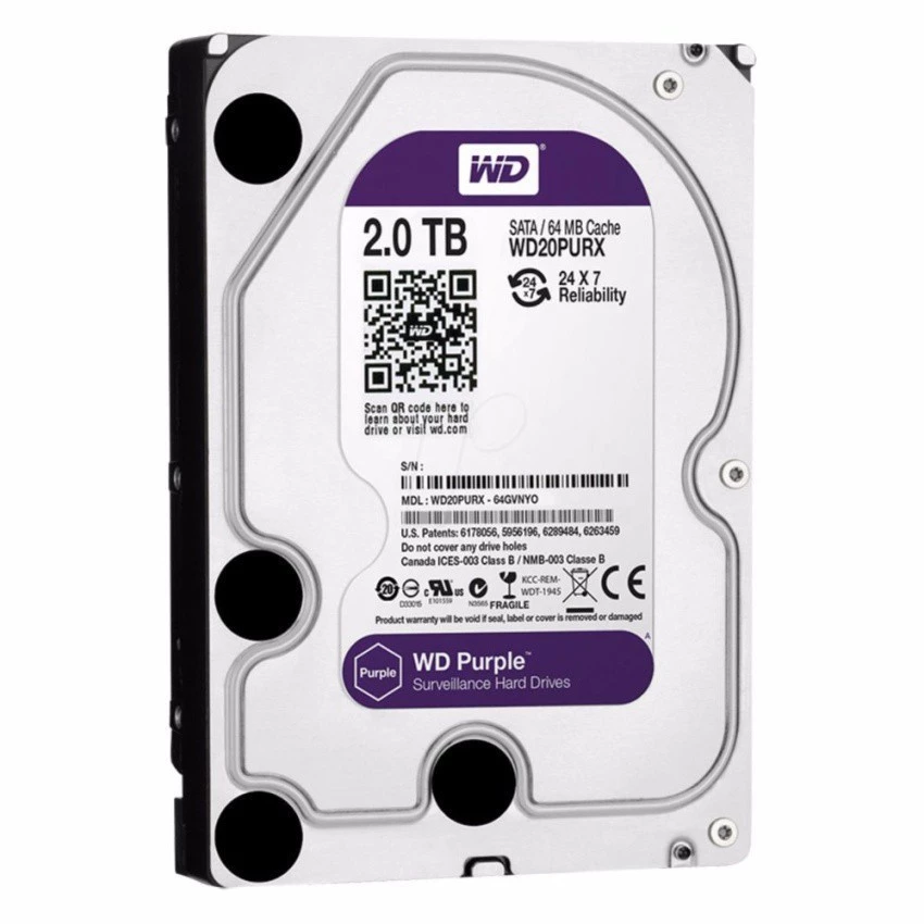 ฮาร์ดดิส WD Purple 2TB (HDD 2TB)