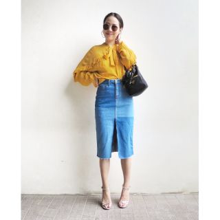 Midi Denim Skirt