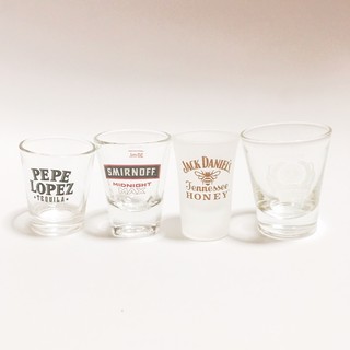 แก้วช็อต shot glass ทรงก้นหนาพิเศษ หลายแบรนด์