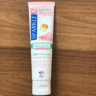 ยาสีฟัน sparkle toothpaste natural himalayan pink salt 100 g lemon soda ใหม่ซีลพลาสติก no box ทำให้ฟันขาว ปราศจากสารเคมี