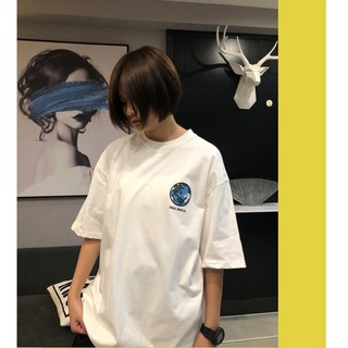 เสื้อยืด Oversize ผ้าCotton 100% แฟชั่นสไตล์เกาหลี T-Shirt โอเวอร์ไซส์ สกรีนลายสวยงาม พร้อมส่ง