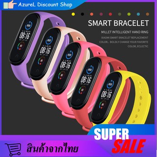 สายนาฬิกาข้อมือซิลิโคนสำหรับ Xiaomi Mi Band 5 Wrist Band and M5 Wrist Band สายรัดข้อมือmi band5